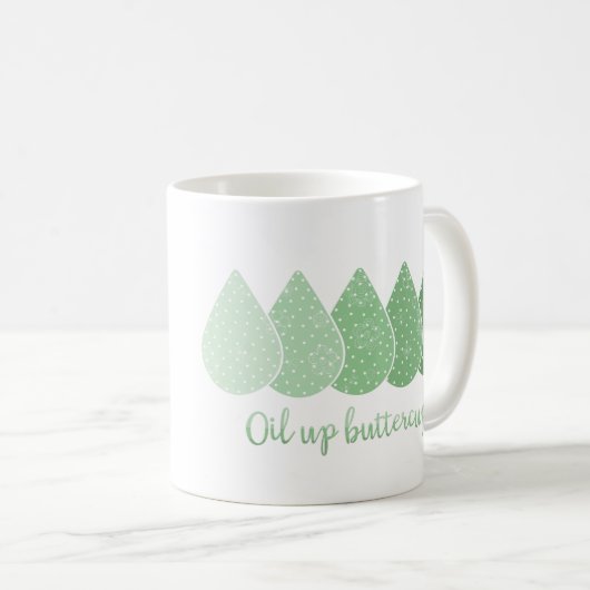 Olie-up Buttercup Mok (groen) (Voorkant rechts)