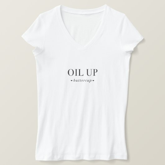 Olie up Buttercup T-shirt (Design voorkant)