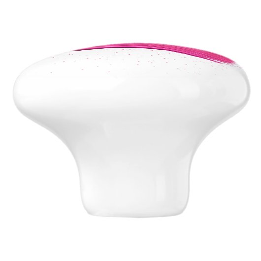 Olie Verf Liefde citaat Roze design Keramische Knop (Zijkant)