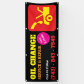 Olie verversen Aangepaste banner (Verticaal)