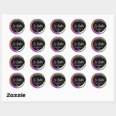 Olieachtige Lippenbalsemlabels Ronde Sticker (Vel)
