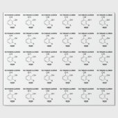 Olieachtige organische allergenen (Urushiol Molecu Cadeaupapier (Vlak)