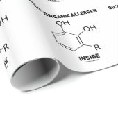 Olieachtige organische allergenen (Urushiol Molecu Cadeaupapier (Rol Hoek)