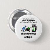 olieafhankelijkheid is dom ronde button 5,7 cm (Voorkant /achterkant)
