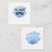 Olieagent Vierkante Visitekaartje (Voorkant / Achterkant)