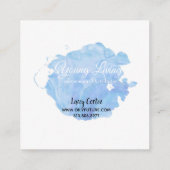 Olieagent Vierkante Visitekaartje (Achterkant)