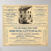 Oliebeurs, ondernemingen uit Simonds Poster (Voorkant)