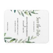 Oliebladeren van de botanische waterverf Sla de da Magneet (Horizontaal)