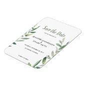 Oliebladeren van de botanische waterverf Sla de da Magneet (Linkerzijde)