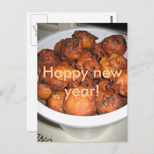 Oliebollen Briefkaart (Voorkant / Achterkant)