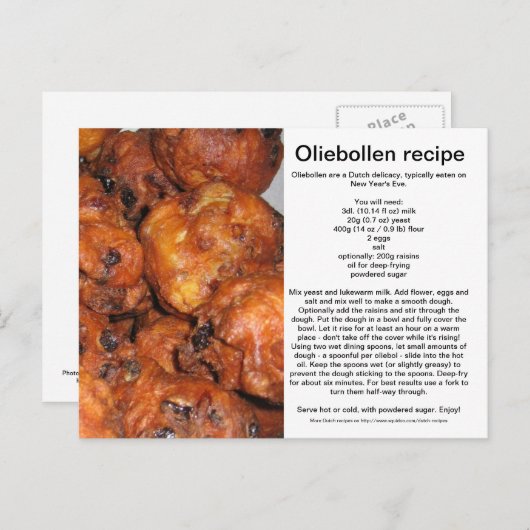 Oliebollen Briefkaart
