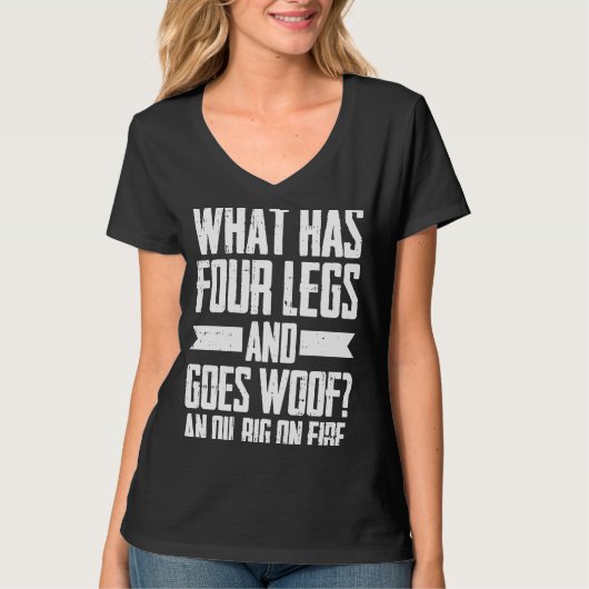 Olieboring Humor Fracker Fracking Olieveld T-shirt (Voorkant)