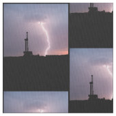 Olieboringen, bliksem, Paarse hemel Stof (Close Up)