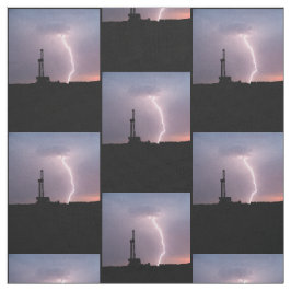 Olieboringen, bliksem, Paarse hemel Stof