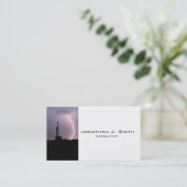 Olieboringen, bliksem visitekaartje (Staand voorkant)