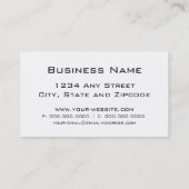 Olieboringen, bliksem visitekaartje (Achterkant)