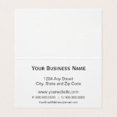 Olieboringen, Oklahoma, sterren, strips Visitekaartje (Binnenkant ongevouwen)