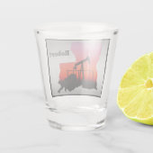 Oliebron Pomp Jack Louisiana Vorm gepersonaliseerd Shot Glas (Achterkant)