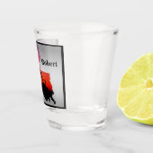 Oliebron Pomp Jack Louisiana Vorm gepersonaliseerd Shot Glas (Rechts)