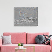 Oliebron pompen (pomp Jack) eenheid (reliëf look) Canvas Afdruk (Insitu (Woonkamer))