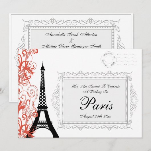 oliefabriek in Parijs Kaart (Voorkant / Achterkant)