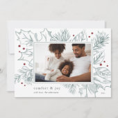  oliefamilie foto feestdagenkaart (Voorkant)