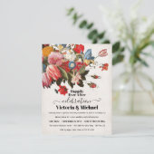 Oliefilter, nog levend, Floral na bruiloft RSVP (Staand voorkant)