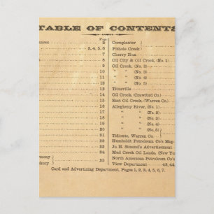 Oliegebieden, Pennsylvania Briefkaart