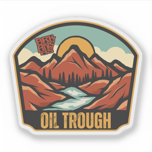 Oliegeul, Arkansas  Sticker (Voorkant)