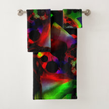 Oliegroene en rode vlekken met donkere delen