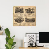 Oliehoudende boerderijen poster (Thuiskantoor)