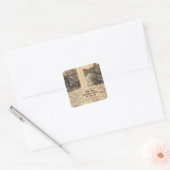 Oliehoudende boerderijen vierkante sticker (Envelop)