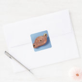 Olielamp van Milo Vierkante Sticker (Envelop)