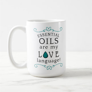 Oliën zijn mijn liefdestaal koffiemok teal/groen