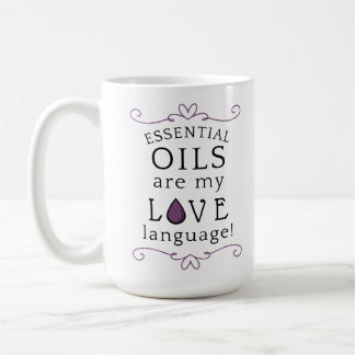 Oliën zijn mijn liefdestaal mok lavendel/paars
