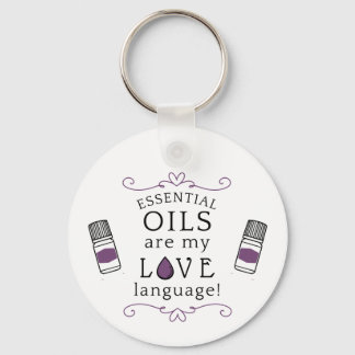 Oliën zijn mijn liefdestaal Paars Sleutelhanger