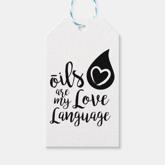 Oliën zijn mijn Love Language Gift Label set Cadeaulabel (Voorkant)