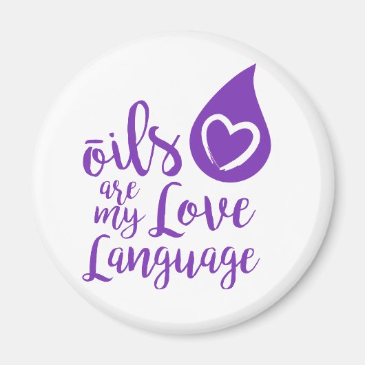 Oliën zijn mijn Love Language Magnet (Voorkant)
