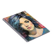 Oliepastel Portret | NOTITIEBOEK (Rechterzijde)