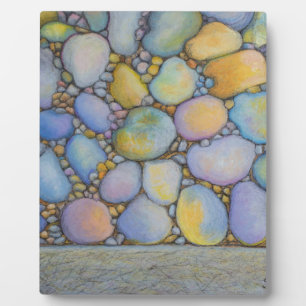 Oliepastel River Rock en Pebbles Fotoplaat