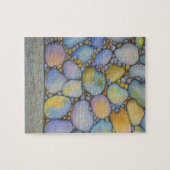 Oliepastel River Rock en Pebbles Legpuzzel (Horizontaal)