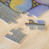Oliepastel River Rock en Pebbles Legpuzzel (Zijkant)