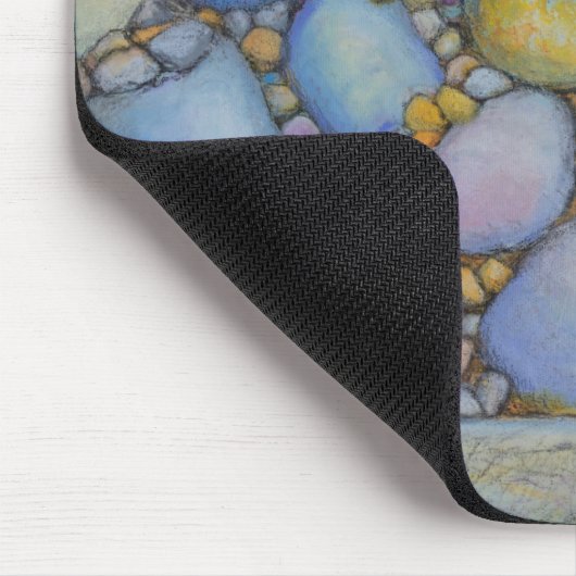 Oliepastel River Rock en Pebbles Muismat (Hoek)