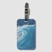 Oliepastelgolf voor telefoonhoesje bagagelabel (Voorkant (verticaal))