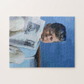 Oliepastelschilderij John F. Kennedy Legpuzzel (Horizontaal)