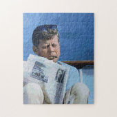 Oliepastelschilderij John F. Kennedy Legpuzzel (Verticaal)