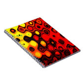 Oliepasteltekening. Abstracte kleurenachtergrond. Notitieboek (Rechterzijde)