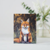 Oliepastelvos Briefkaart (Staand voorkant)