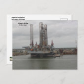Olieplatform Droogdok in Galveston, TX Briefkaart (Voorkant / Achterkant)