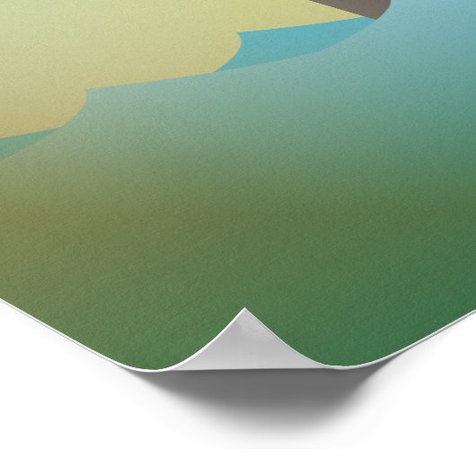 Olieplatform Poster (Hoek)